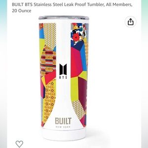 NEW IN BOX BTS tumbler 20 oz BUILT brand All Members